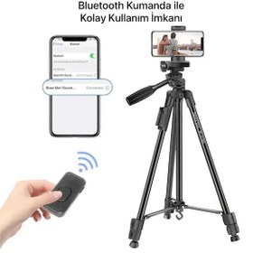 Resim Ultratekno Np-3180s 129 Cm Bluetooth Kumandalı Profesyonel Tripod 