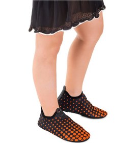 Resim Kiko Kids Point Havuz Plaj Kız Çocuk Deniz Ayakkabısı 7514 Siyah - Turuncu Siyah - Turuncu 