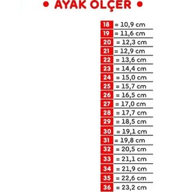 Resim Toddler 8324 Anatomik Deri Mantar Taban Beyaz Sandalet Beyaz 