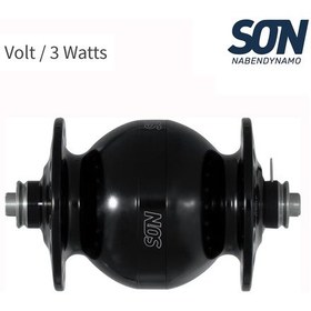 Resim Shimano Son 28 Dinamo Göbek V-fren 6v 3.0watt 36d Qr Siyah Siyah 