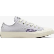 Resim Converse Chuck Taylor All Star Pearls & Studs Low Top Ghost Town Kadın Mor Sneaker 