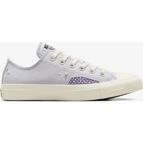 Resim Converse Chuck Taylor All Star Pearls & Studs Low Top Ghost Town Kadın Mor Sneaker 