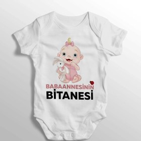 Resim Limon Babaannesinin Bitanesi Yazılı Baskılı Bebek Zıbını 