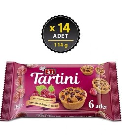 Resim Tartini Frambuazlı Turta 114 G x 14 Adet 