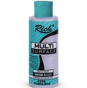 Resim Rich Akrilik Boya Multi Surface 120 CC Pudra Mor 2258 
