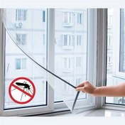 Resim 1 Set DIY Kendinden yapışkanlı Pencere Ekranı Ağ Perdesi, Anti-sivrisinek Kesilebilir Pencere Ekranı saç tokası ve Yapışkan Bant ile, Birden Fazla Pencereye Uygun, Ev İyileştirme 