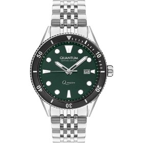 Resim Quantum QMG1024.370 Erkek Kol Saati | Safir Camlı, Yeşil Diver Tasarımı, 10 Atm Su Geçirmezlik 