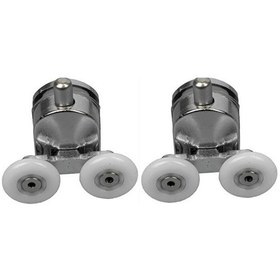 Resim Duşakabin Tekerleği Alt Teker Teker Çapı 24 Mm 2 Adet Krom 