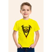 Resim Karya ButikMortal Kombat Baskılı Sarı Çocuk T-Shirt 