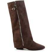 Resim Kahve Hakiki Deri Kadın Çizme K03678029002 Kahve 