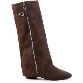 Resim Kahve Hakiki Deri Kadın Çizme K03678029002 Kahve 