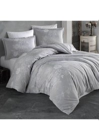 Resim Ranforce Nevresim Takımı Çift Kişilik Arnor V2 Gri Renkli 