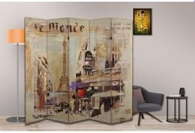 Resim Şehir Temalı Özel Tasarım Paravan Room Divider PRV1259, 180 x 180 