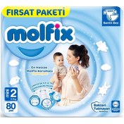 Resim Molfix 3D Mini Fırsat Bebek Bezi (80 Adet) (50001643) 