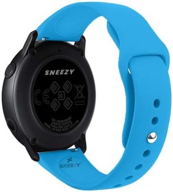 Resim Sneezy Huawei Watch GT 4 41mm İle Uyumlu 18mm PureLux Soft Silikon Kordon Mavi 