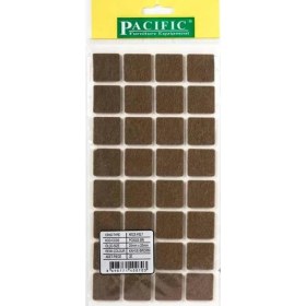 Resim Hamadex 25×25 mm Kendinden Yapışkanlı Kare Keçe Mobilya Ayağı Koruyucu – 32li Paket (Masa, Sandalye, Koltuk, Sehpa, Zemin Koruyucu ve Gürültü Önleyici Kare Keçe) 