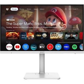 Resim MSI 27 MODERN MD272UPSW 3840X2160 (UHD) 16:9 FLAT IPS 60HZ 1MS ADAPTIVE-SYNC PIVOT BEYAZ TYPE-C MONITOR 