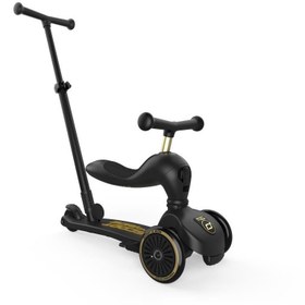 Resim Scoot and Ride Push and Go Ebeveyn Kontrollü Çocuk Scooter Black&Gold Limited Edition 240527-00089 