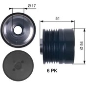 Resim GATES OAP7118 Alternator Kasnagi 77364721Uyumlu 