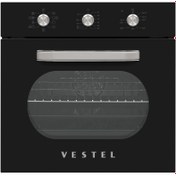 Resim Vestel AF-6682 Retro Siyah 70 Lt A Enerji Sınıfı Ankastre Fırın 