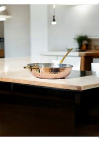 Resim Bakır Tek Kulplu Tava 22 Cm Bakır 