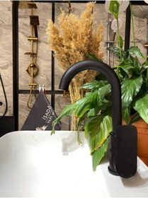 Resim İsaoğlu Yapı Siyah Lavabo Bataryası Siyah Lavabo Musluğu Mat Siyah Banyo Bataryası Siyah 