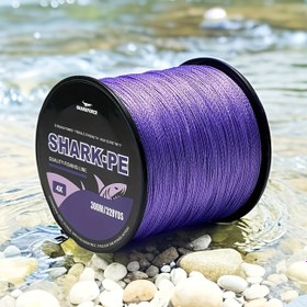 Resim SHARKPE 4-İplikli Örgülü PE Balıkçılık İpi, Mor - Güçlü & Dayanıklı, 300m/328yds, Pürüzsüz Döküm, Kolay Tanımlanabilir Canlı Renk, Tatlısu & Tuzlu Su Balıkçılığı İçin İdeal, Açık Hava Balıkçılık Ekipmanı | Pürüzsüz Döküm İpi | Yüksek Kaliteli Makara, Örgülü Balıkçılık İpi 
