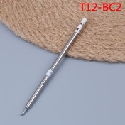 Resim 1 adet T12 Lehimleme Demiri Ucu - Çift Renkli (Mavi/Kırmızı) Isıya Dayanıklı Yüksek Sıcaklık Direnci, Hassas Kaynak ve Metal İşleme için Ergonomik Kaymaz Tasarım, Kaynak Aksesuarları, Lehimleme Aksesuarları, Entegre Lehimleme Nozulu, Isıya Dayanıklı Metal 