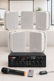 Resim Lastvoice Large Plus Paket-4 Hoparlör Ve Anfi Anons Ses Sistemi Seti 