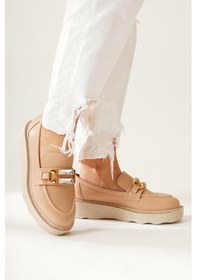 Resim Leane Nud Taş Detaylı Makosen Ayakkabı 001 