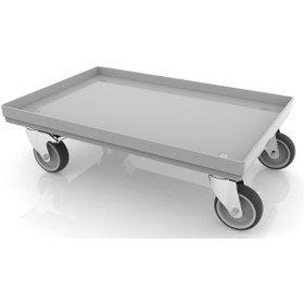 Resim DERA Kapalı Model Plastik Kasa Taşıma Arabası 