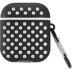 Resim Airpods 2 (2.nesil) Spor Delikli Kılıf Siyahbeyaz 