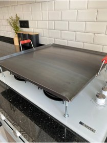 Resim sobapark Ocak Üstü Kare Sac Tava Gözleme Yufka Ekmek Bazlama Sacı Mangal Köfte Saç Kavurma Tava Bombelidir 