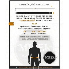Resim Bosskan Unisex Çocuk Kemeri 100 % Hakiki Deri Unisex Çocuk Kemeri Siyah 