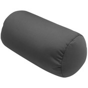 Resim Rahat Rulo Yastık Yuvarlak Silindir Mikro Boncuk Desteği Boyun Sırt Desteği Rulo Yastık Tüp Yastık, Renk Gri 