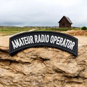 Resim Ex Patch Amateur Radio Operator Yazılı Patch Nakış Peç 11 X 4 Cm 