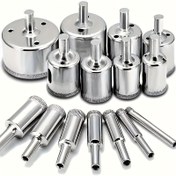 Resim 10 adet Elmas Kaplı HSS Matkap Seti, Fayans, Mermer, Cam, Seramik için Metal Delik Testere Matkapları, Güç Araçları, 6mm-32mm (0.23-1.26in) 
