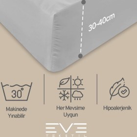 Resim Pamuklu Tek Kişilik RainForce Kumaş Lastikli Çarşaf Ve Yastık Kılıf Set - Sarı / 120 x 200 