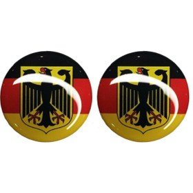 Resim Sticker World Alman Damla Plaka Pulu 2 Adet Parlak 