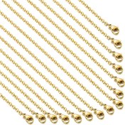 Resim 20 Adet 304 Paslanmaz Çelik Kolye - DIY Takı Yapımı İçin, 1.97 İnç Uzatma Zinciri, Istakoz Kilit Dahil, Tekli Paket, Şık ve Dayanıklı, Çok Amaçlı Süs Eşyası (Düğün, Noel, Doğum Günü İçin Hediye Fikri), Parlak Yüzey, Şık Kolye,Minimalist Aksesuar,Yüksek kaliteli metal,Uzatma Zincir Bağlantısı,El Sanatları Tutkunu,Moda Tutkunları 