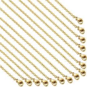 Resim 20 Adet 304 Paslanmaz Çelik Kolye - DIY Takı Yapımı İçin, 1.97 İnç Uzatma Zinciri, Istakoz Kilit Dahil, Tekli Paket, Şık ve Dayanıklı, Çok Amaçlı Süs Eşyası (Düğün, Noel, Doğum Günü İçin Hediye Fikri), Parlak Yüzey, Şık Kolye,Minimalist Aksesuar,Yüksek kaliteli metal,Uzatma Zincir Bağlantısı,El Sanatları Tutkunu,Moda Tutkunları 