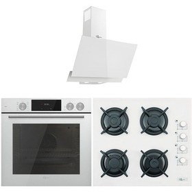 Resim Gl General Steamart GLF 64CB - GLO 206CB - GLD 017B Beyaz Ankastre Set 