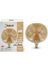 Resim Orbus Rustik LED Ampul Amber E27 4W 2200K 
