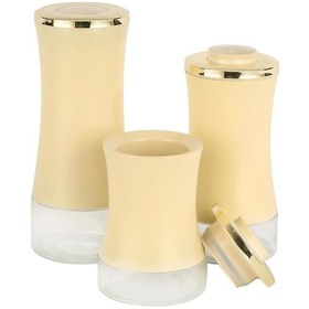 Resim Evdema Sarı 3 Lü Saklama Kavanoz Seti Sarı 