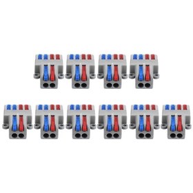 Resim Moveevo 10 Adet Spl-42/62 Hızlı Bağlantı Terminali, 0.08-4.0mm² Kuru/ince Tel Uyumlu, Ateş Direnci, Araçsız Kurulum 