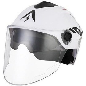 Resim Ootdd Elektrikli Motosiklet Kaskı Unisex Baret Sszn4h Beyaz 