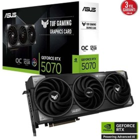 Resim ASUS 12gb Tuf Gamıng Rtx5070-o12g Gddr7 192bit Hdmı Dp Pcıe 5.0 