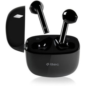 Resim TTEC AIRBEAT GO GERÇEK KABLOSUZ TWS BLUETOOTH KULAKLIK SIYAH Ttec