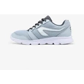 Resim Decathlon Kadın Koşu Ayakkabısı Gri - Run 100 Bağcıklı Su Geçirmez Tekstil Malzeme ile Rahat 