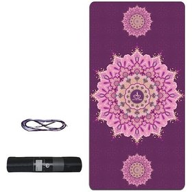 Resim Tusi Yoga Matı Ve Pilates Minderi Kilim Desenli Mor 